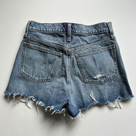Madewell The Perfect Jean Short Light Wash Distressed Cutoffs Women’s Size 23 - Picture 4 of 11